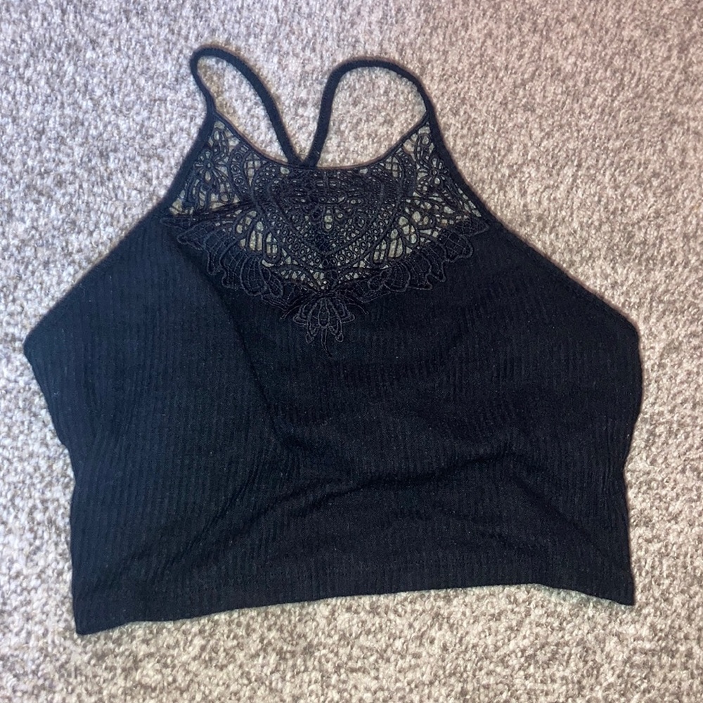 Black crop top